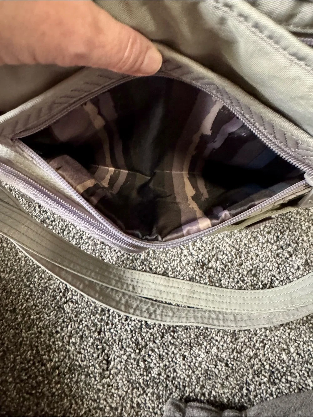 Lug Monorail Convertible Crossbody Backpack Gray Bag Travel Insulate Pocket